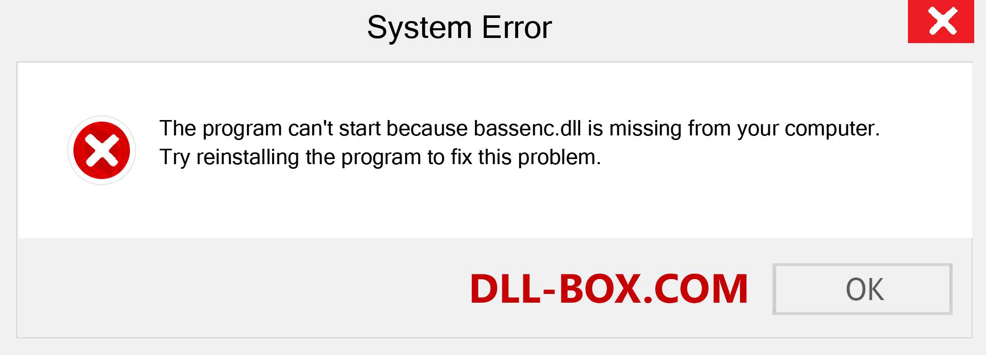  bassenc.dll file is missing?. Download for Windows 7, 8, 10 - Fix  bassenc dll Missing Error on Windows, photos, images